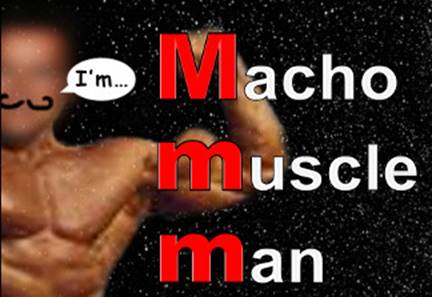 M sound: macho muscle man