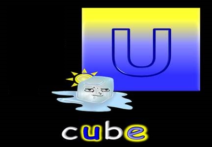 Long U sound: cube